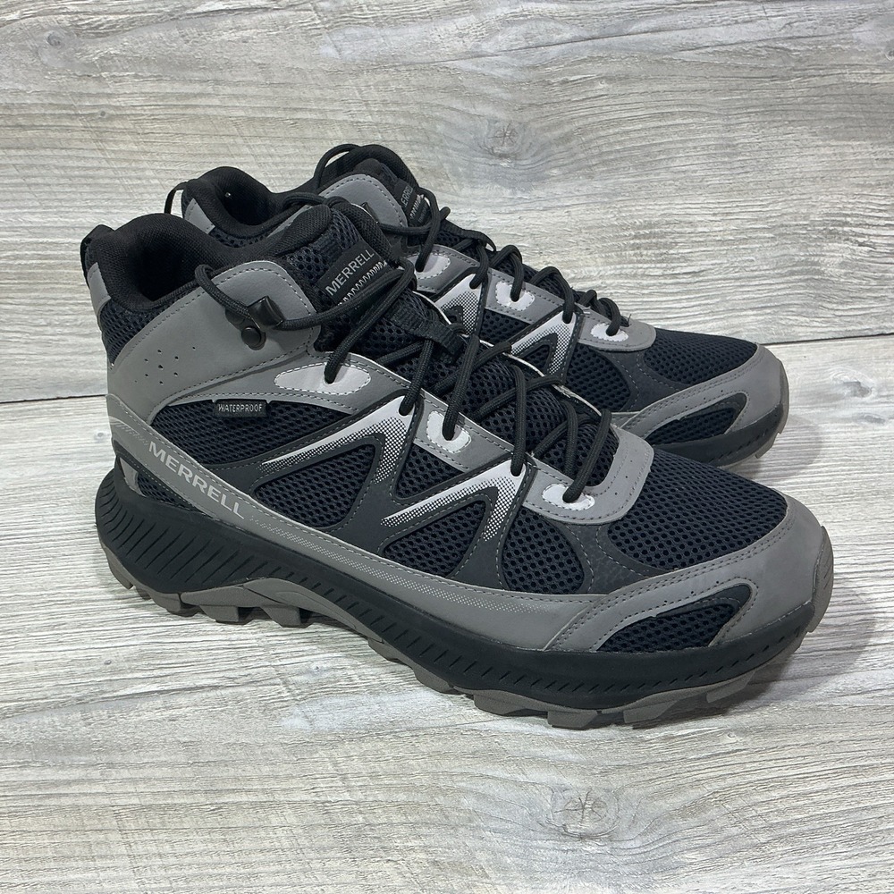 Merrell Tempo EXP Mid Waterproof Hiking Boot J038275 Charcoal Men's Size 11.5
